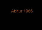 Abitur 1966